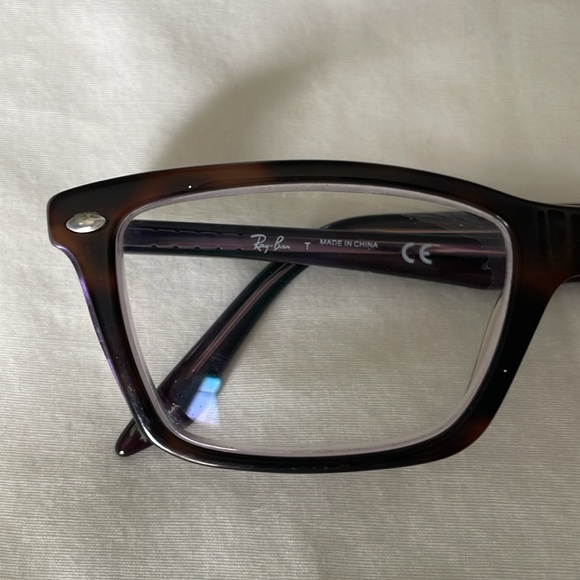 Ray-Ban dark tortoise shell and purple glasses - Picture 7 of 10